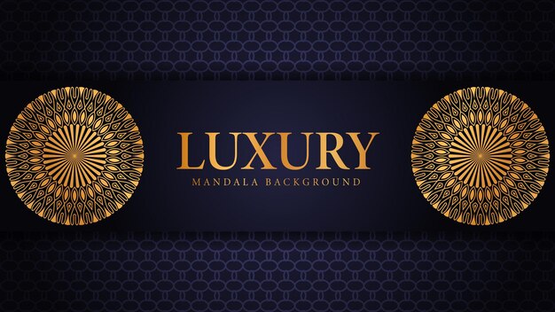 Fondo de diseño de mandala ornamental de lujo