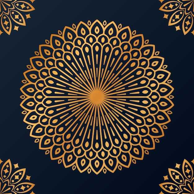 Fondo de diseño de mandala ornamental de lujo