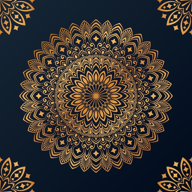 Fondo de diseño de mandala ornamental de lujo