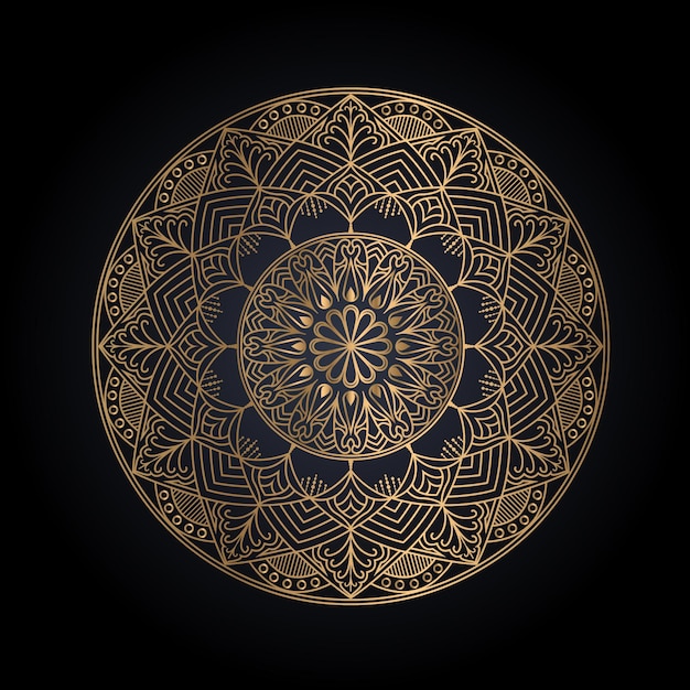 Fondo de diseño de mandala ornamental de lujo