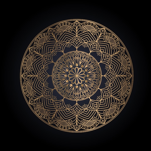 Fondo de diseño de mandala ornamental de lujo