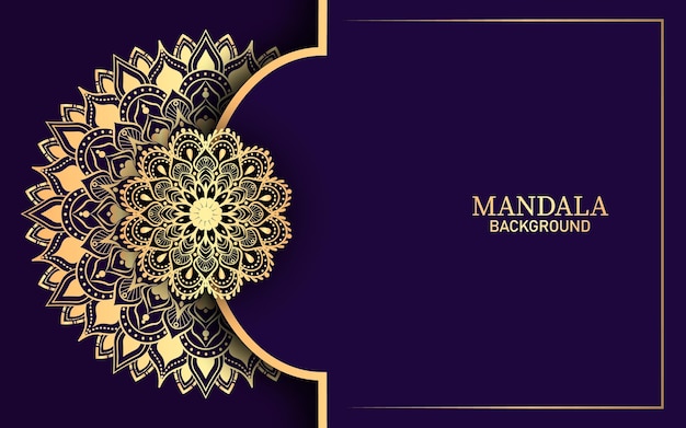 Fondo de diseño de mandala ornamental de lujo