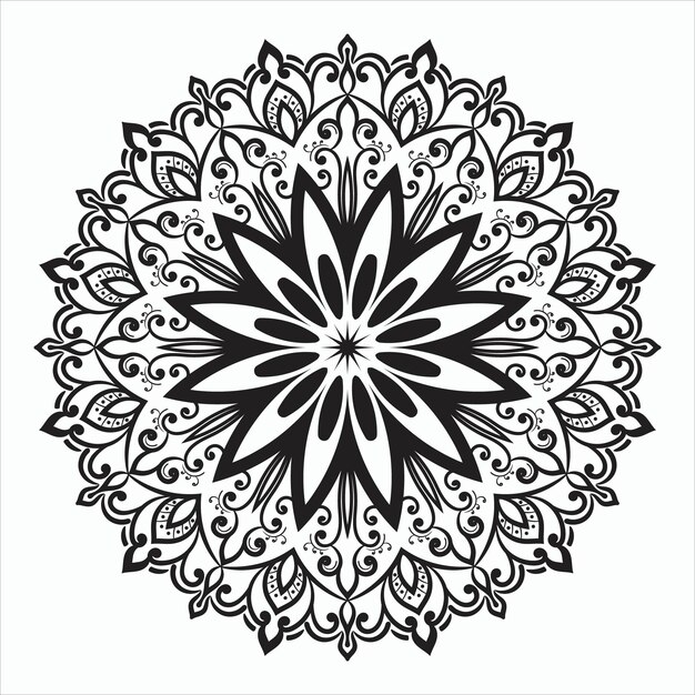 Fondo de diseño de mandala ornamental de lujo