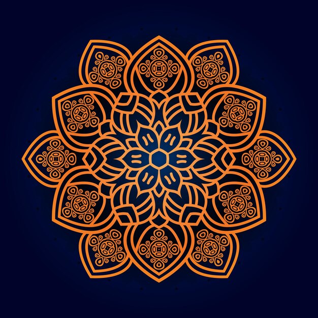 Fondo de diseño de mandala ornamental de lujo.