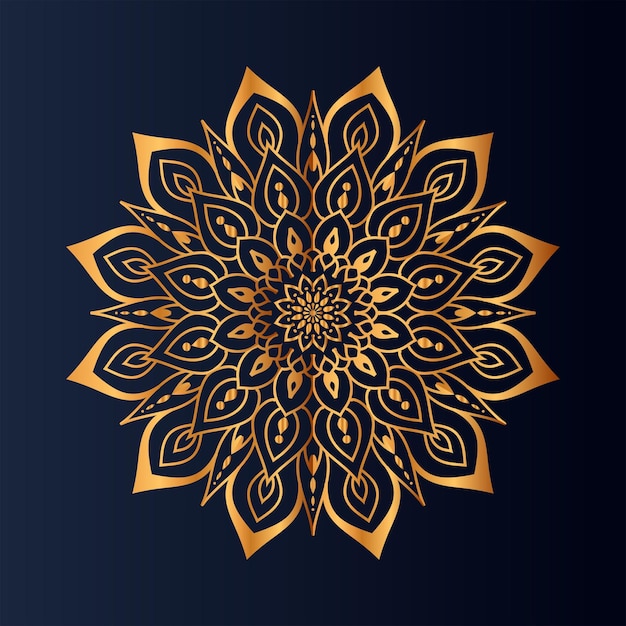 Fondo de diseño de mandala ornamental de lujo