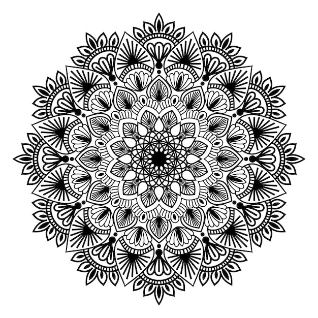 Fondo de diseño de mandala ornamental de lujo