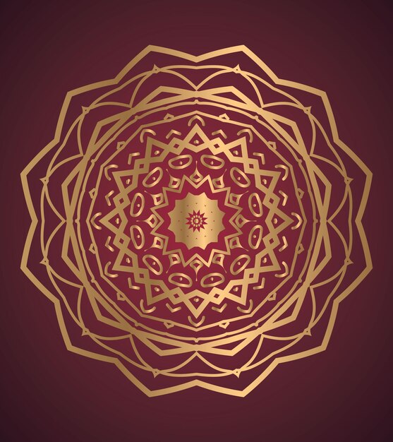 Fondo de diseño de mandala ornamental de lujo