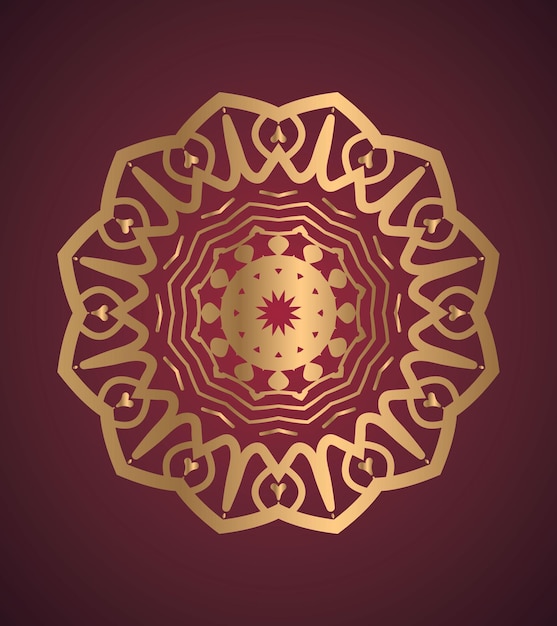 Fondo de diseño de mandala ornamental de lujo