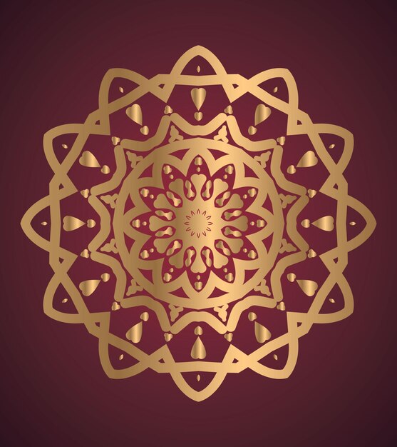 Fondo de diseño de mandala ornamental de lujo