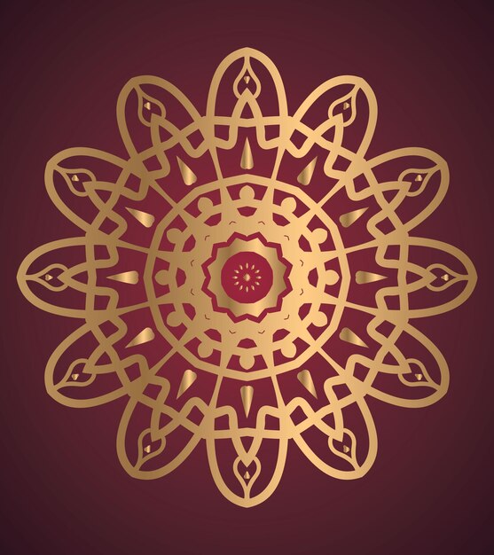 fondo de diseño de mandala ornamental de lujo