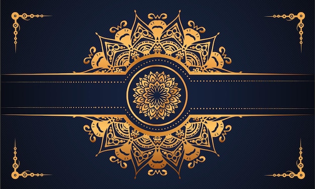 Fondo de diseño de mandala ornamental de lujo