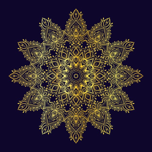 Fondo de diseño de mandala ornamental de lujo