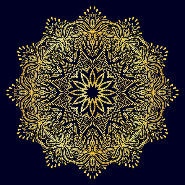 Fondo de diseño de mandala ornamental de lujo