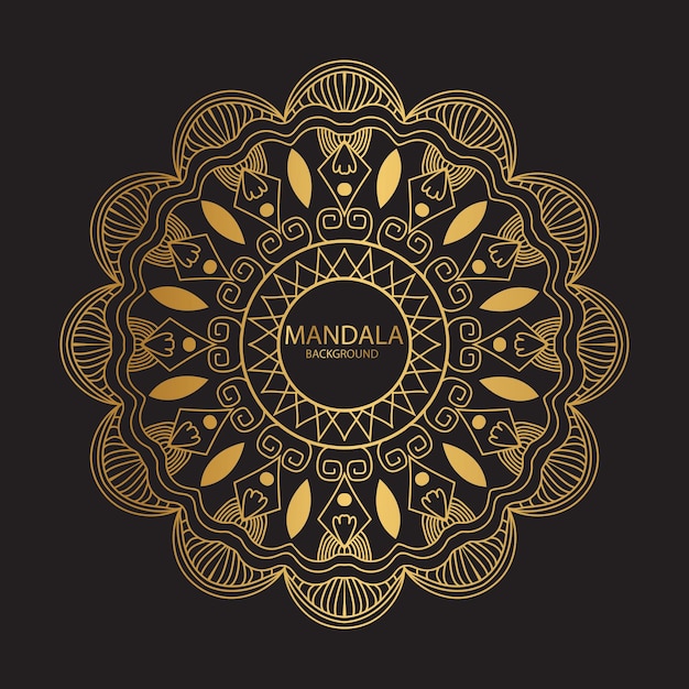 Fondo de diseño de mandala ornamental de lujo