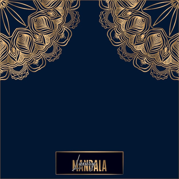 Fondo de diseño de mandala ornamental de lujo