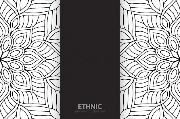 Fondo de diseño de mandala ornamental.