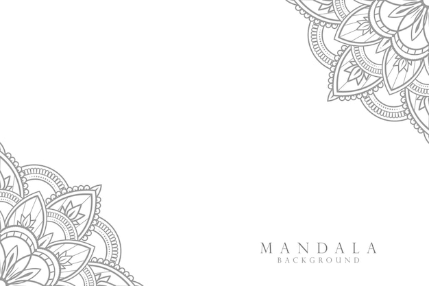 Fondo de diseño de mandala ornamental