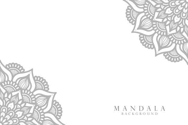 Fondo de diseño de mandala ornamental