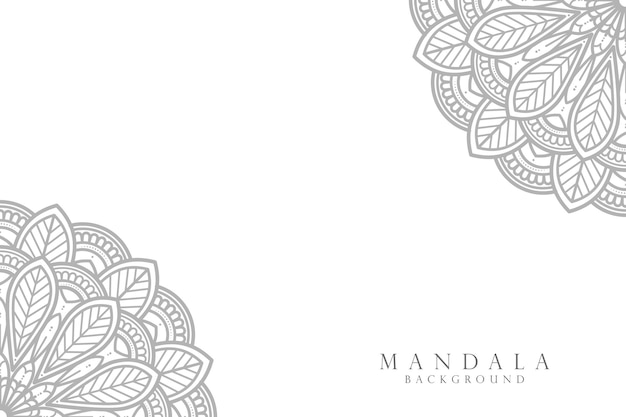 Fondo de diseño de mandala ornamental