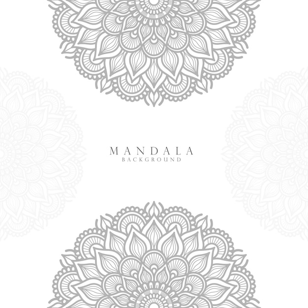 Fondo de diseño de mandala ornamental