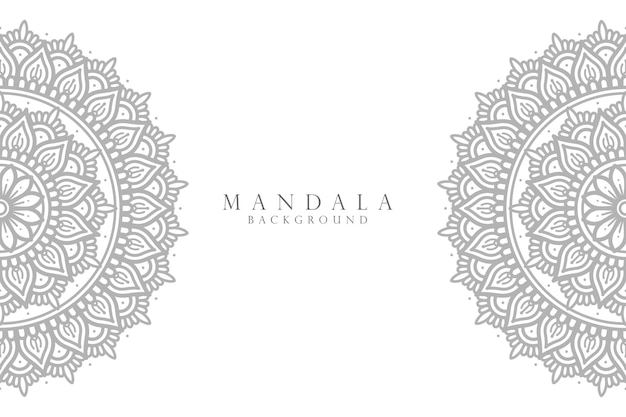 Fondo de diseño de mandala ornamental