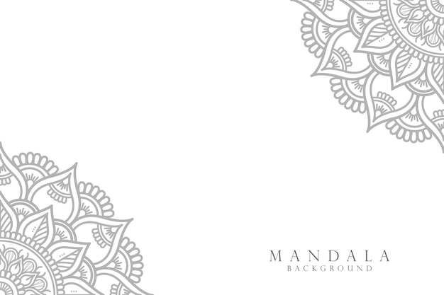 Fondo de diseño de mandala ornamental