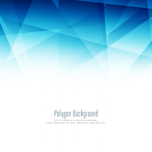 Fondo de diseño moderno polígono azul abstracto