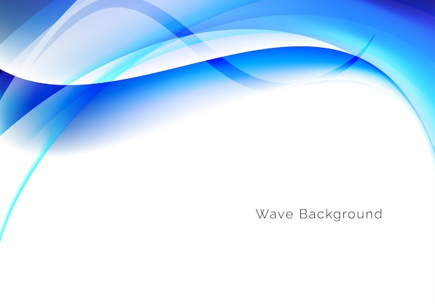 fondo de diseño de onda azul elegante y abstracto