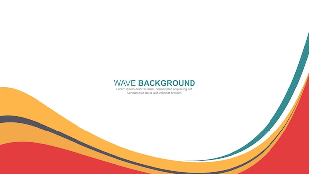 Fondo de diseño de ondas abstractas modernas
