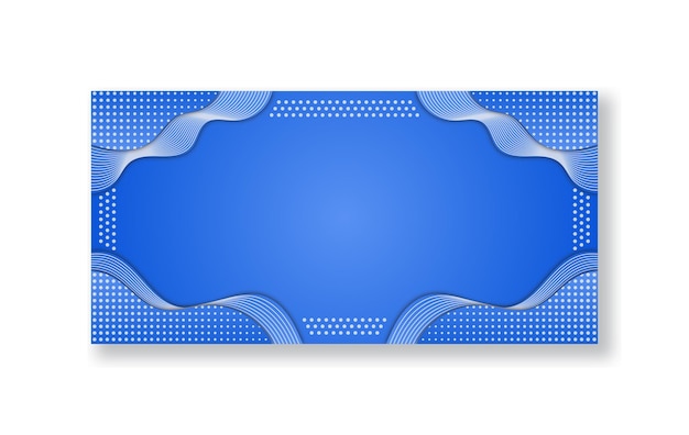 Fondo de diseño de ondas azules abstractas con semitonos