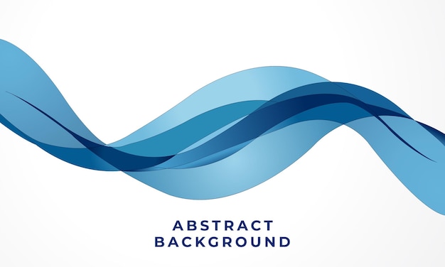 Fondo de diseño de ondas azules abstractas