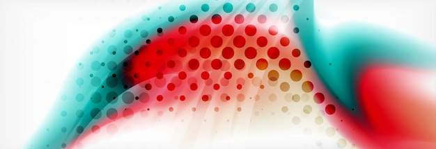 Fondo diseño de ondas de colores fluidos holográficos abstractos