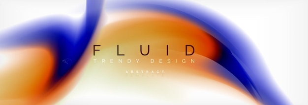 Fondo diseño de ondas de colores fluidos holográficos abstractos