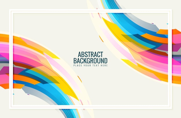 Fondo de diseño de ondas estiloso y colorido