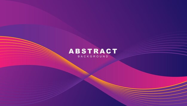 Fondo de diseño de ondas de tecnología azul y púrpura abstracta