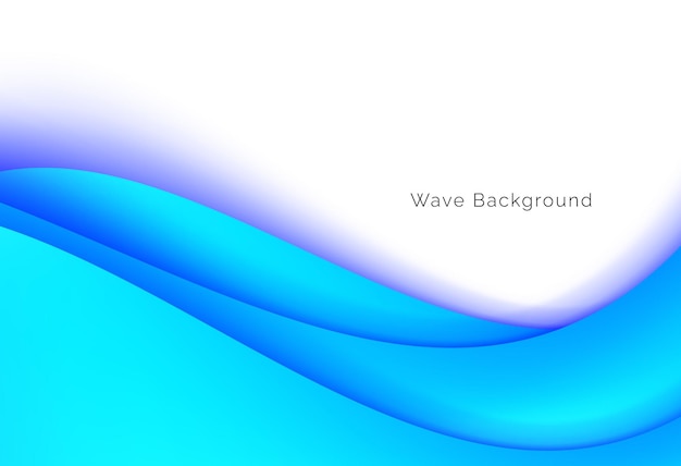 Fondo de diseño ondulado azul abstractamente suave y fluido