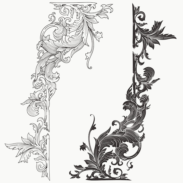 fondo de diseño de ornamento de flora vintage