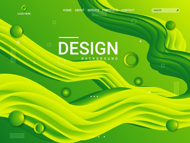 Fondo de diseño de página de destino