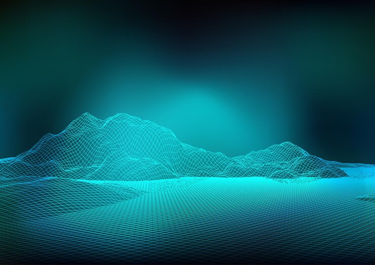 Vector fondo de diseño de paisaje de estructura metálica abstracta