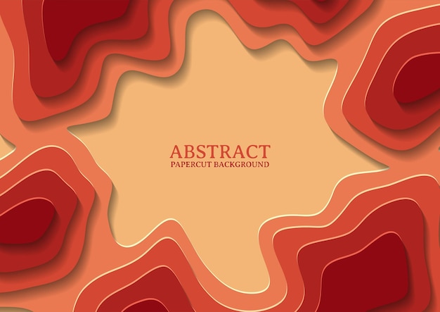 Fondo de diseño de papercut abstracto con capa superpuesta, multicolores de fondo de papercut 3D