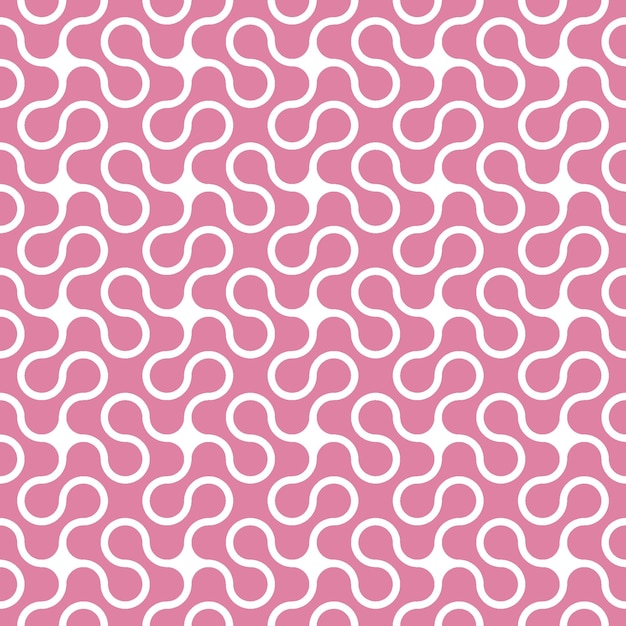 Fondo de diseño de patrón sin costuras geométrico rosado