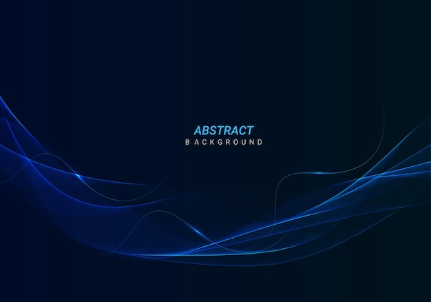 Fondo de diseño de patrón futurista de línea de flujo brillante con estilo de geometría abstracta