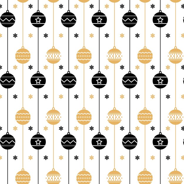 Fondo de diseño de patrón de Navidad dibujado a mano. Ilustración vectorial.