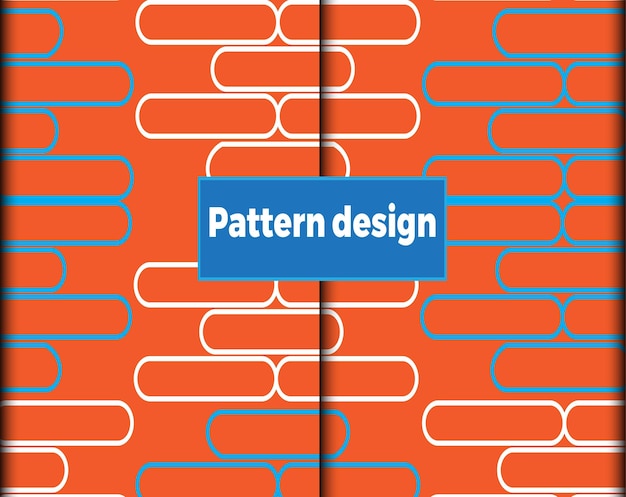 Fondo de diseño de patrón de tela geométrica de color naranja