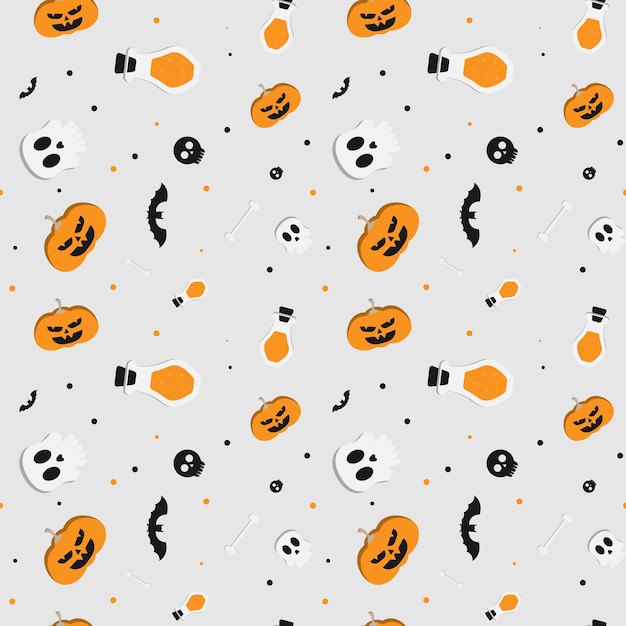 Fondo de diseño de patrones abstractos de Halloween