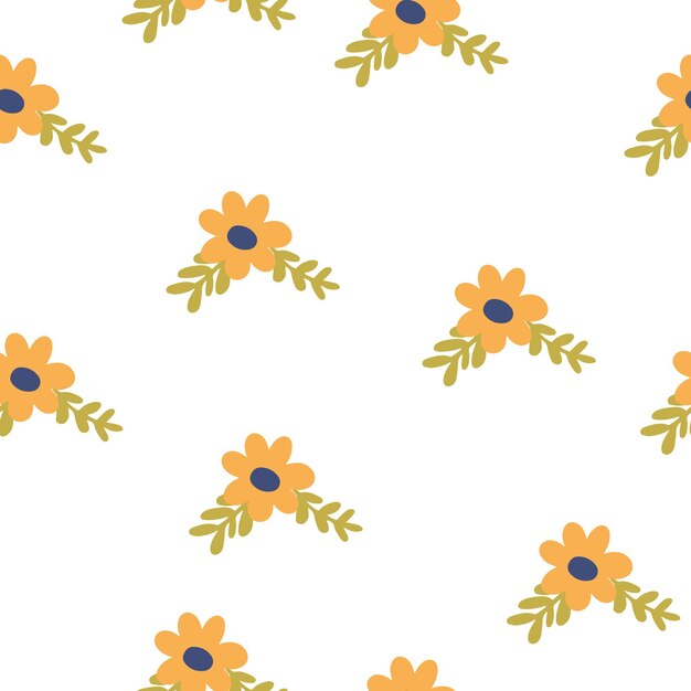 Fondo de diseño de patrones sin fisuras de flor de jardín vectorial para papel tapiz y tela