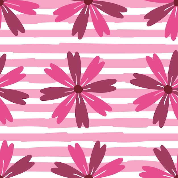Fondo de diseño de patrones sin fisuras de flor de jardín vectorial para papel tapiz y tela