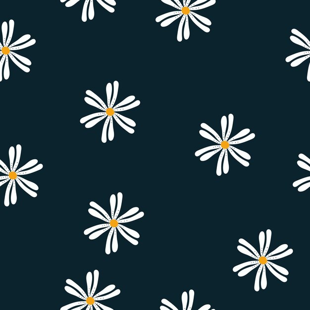 Fondo de diseño de patrones sin fisuras de flor de jardín vectorial para papel tapiz y tela