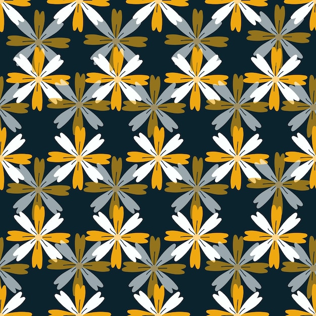 Fondo de diseño de patrones sin fisuras de flor de jardín vectorial para papel tapiz y tela