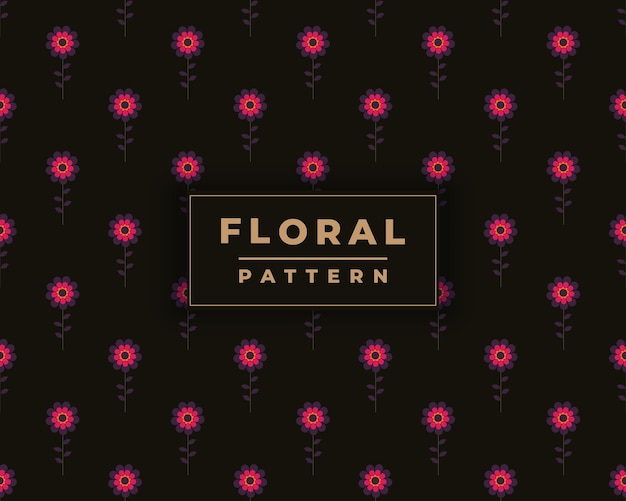 Fondo de diseño de patrones sin fisuras florales Colección de patrones florales sin fisuras